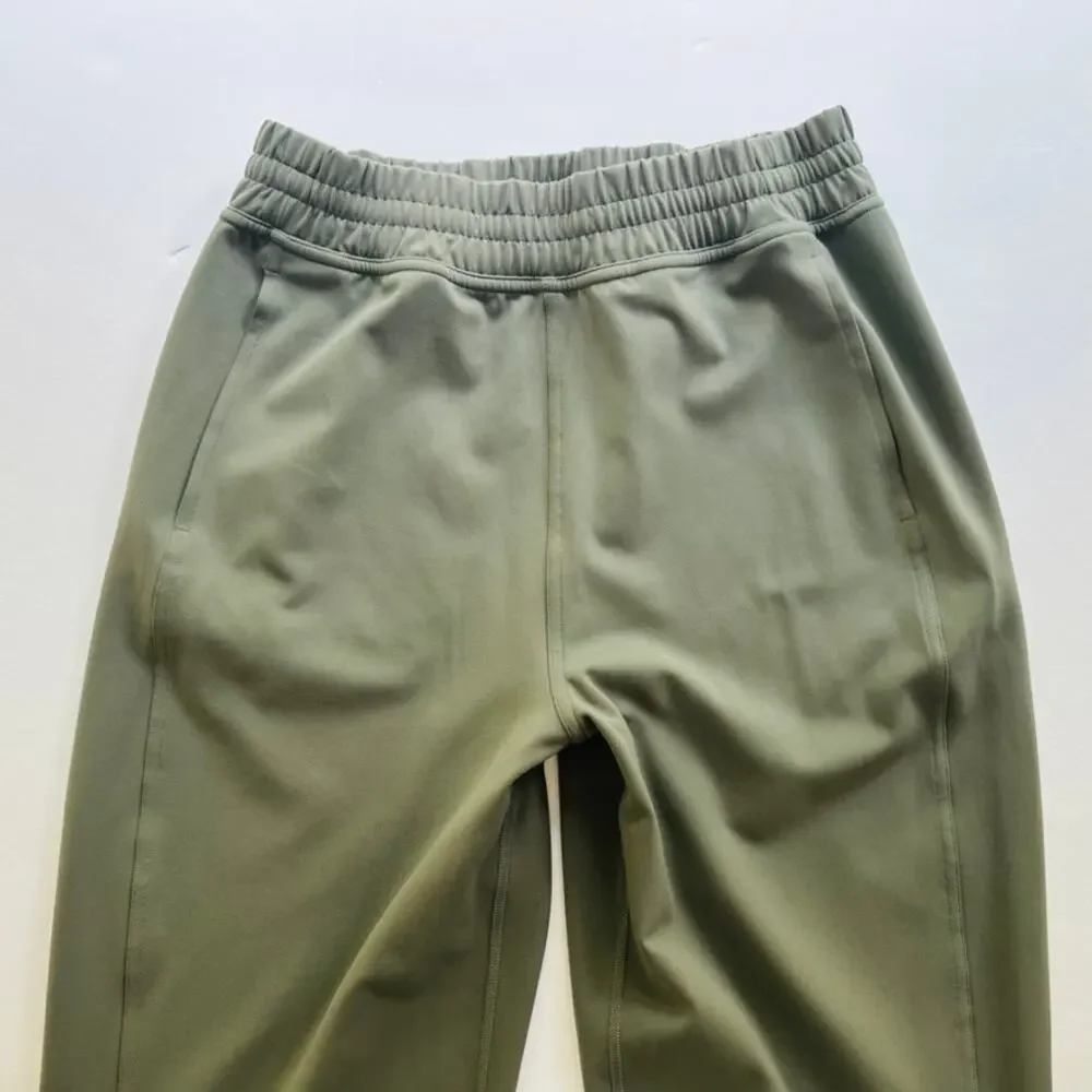 Lululemon Everlux High-Rise Zip-Leg Track Pant Size 6 Grey Sage Green Jogger